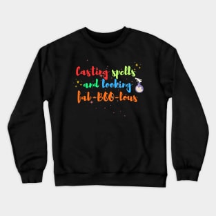 Halloween spell and looking fabulous T-shirt Design Crewneck Sweatshirt